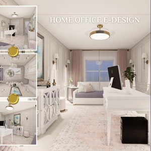 Interior design services online for office ideas. Custom virtual office interior design services with 3D renderings.