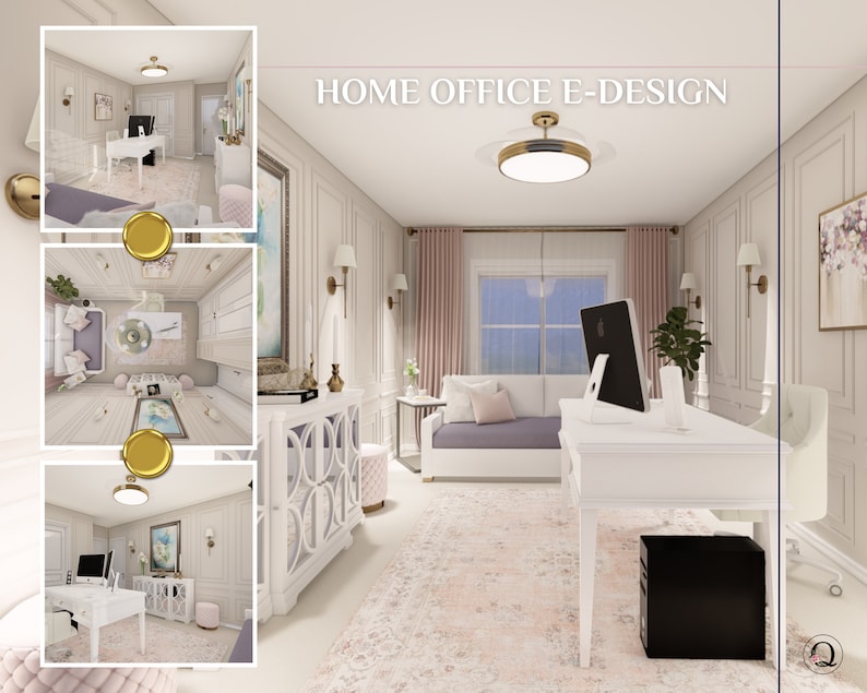 Interior design services online for office ideas. Custom virtual office interior design services with 3D renderings.