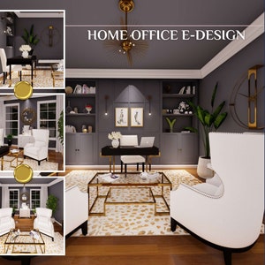 Interior design services online for office ideas. Custom virtual office interior design services with 3D renderings.