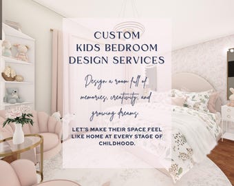 E-design kinderkamer op maat: online interieurontwerp, 3D-renderings en boodschappenlijstje