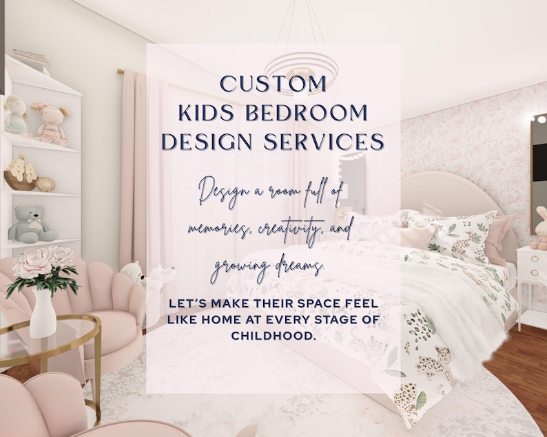 Custom Kids Bedroom E-design: Online Interior Design, 3D Renderings and ...