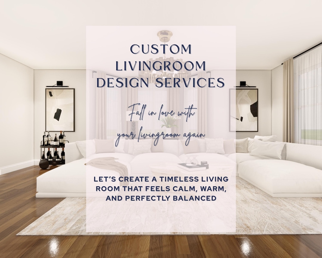 Custom Living Room Interior Design | Online Home Design Service With 3D ...