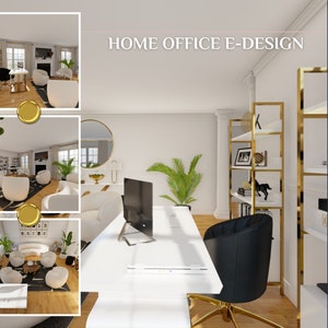 Interior design services online for office ideas. Custom virtual office interior design services with 3D renderings.