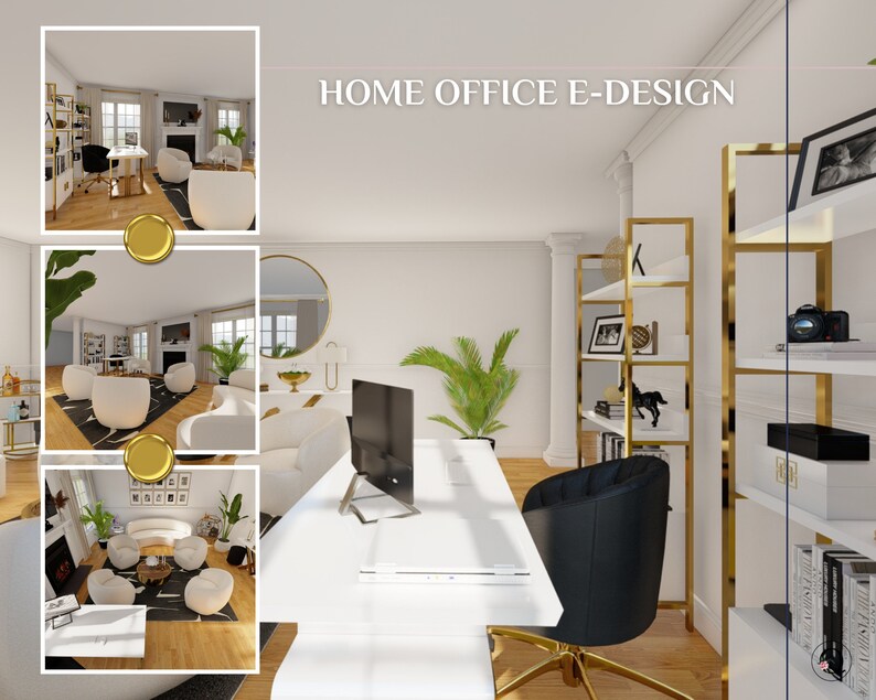 Interior design services online for office ideas. Custom virtual office interior design services with 3D renderings.