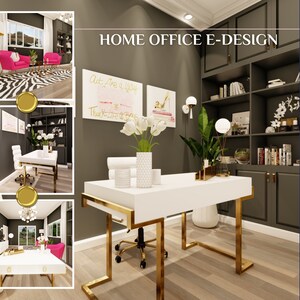 Interior design services online for office ideas. Custom virtual office interior design services with 3D renderings.