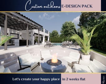 Custom Outdoor E-Design: 3D Renderings, Exterior Design