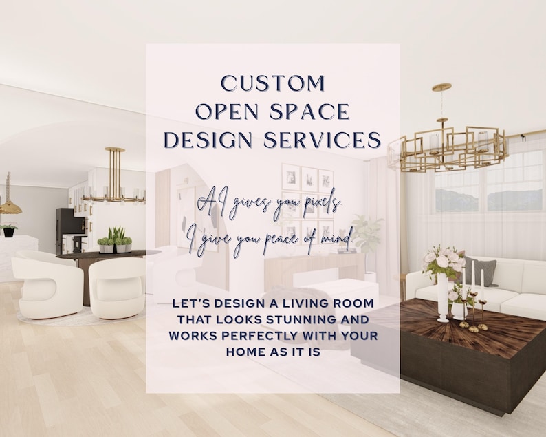 Custom Open Concept E-design | Online Interior Design for Living ...