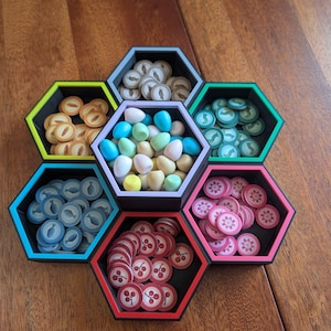 Magnetic Board Game Token Trays with Lids - Customizable Colors image 11