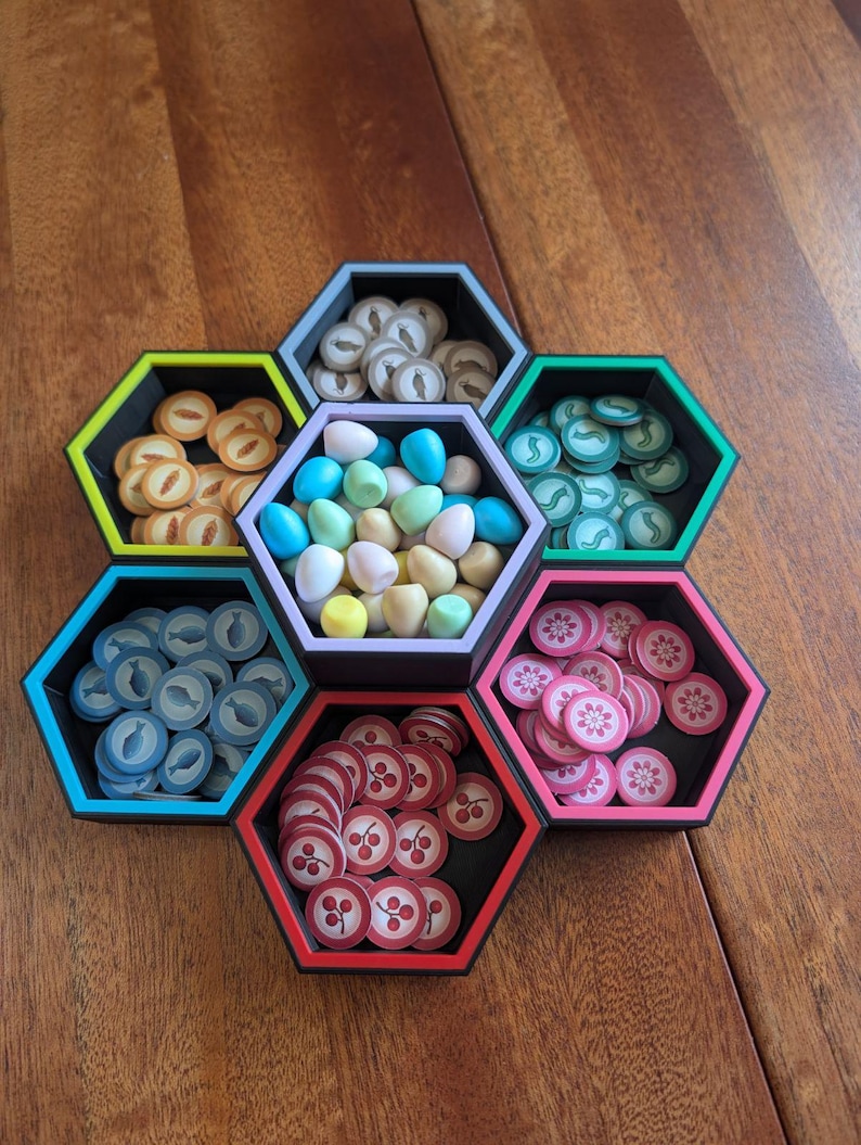 Magnetic Board Game Token Trays with Lids - Customizable Colors image 11
