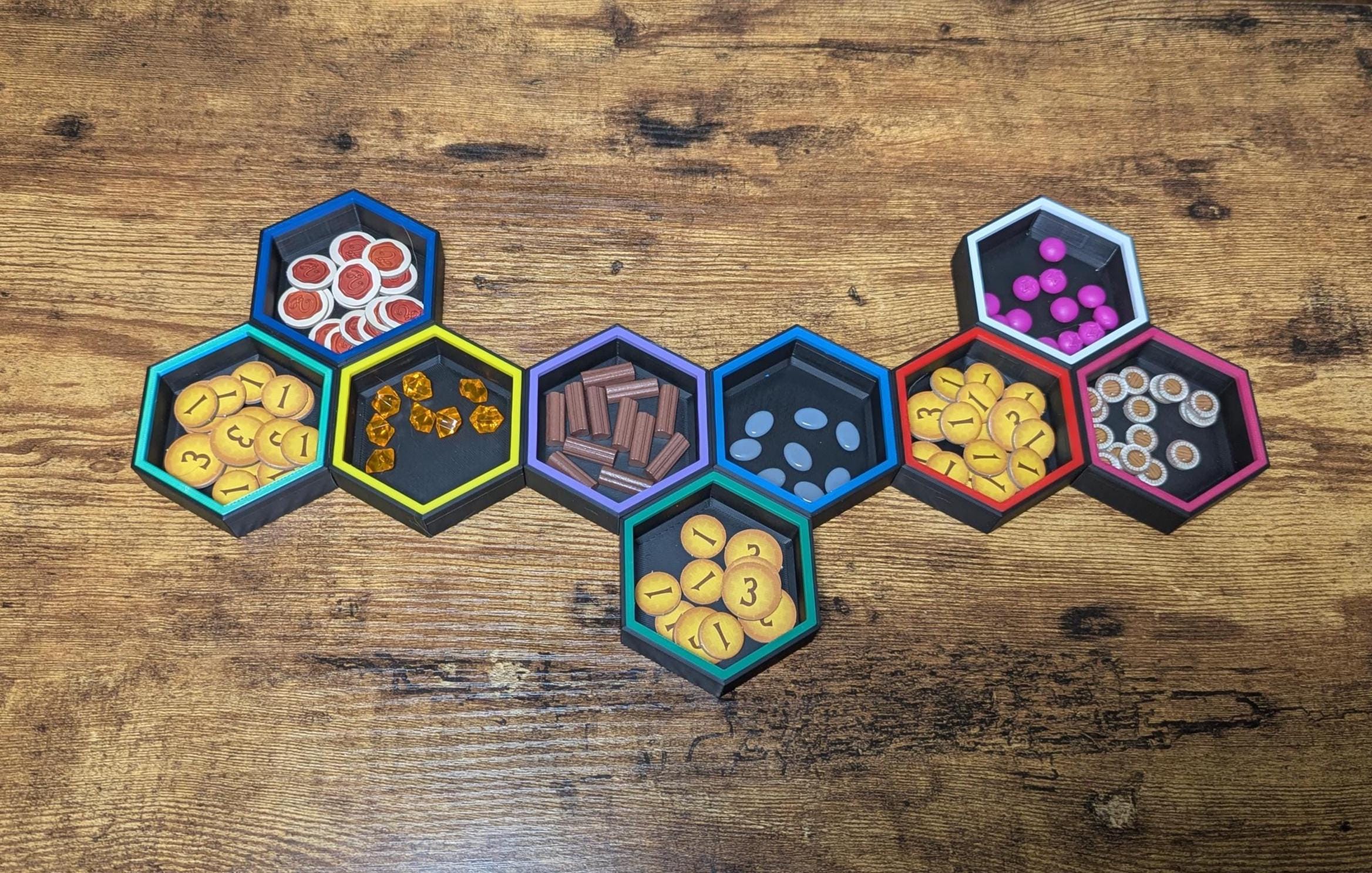 Tokens Game Color Magnetic Board Game Token Trays With Lids - Customizable Colors - Etsy