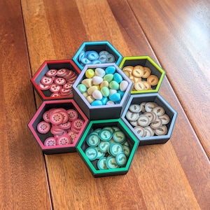 Magnetic Board Game Token Trays with Lids - Customizable Colors image 10