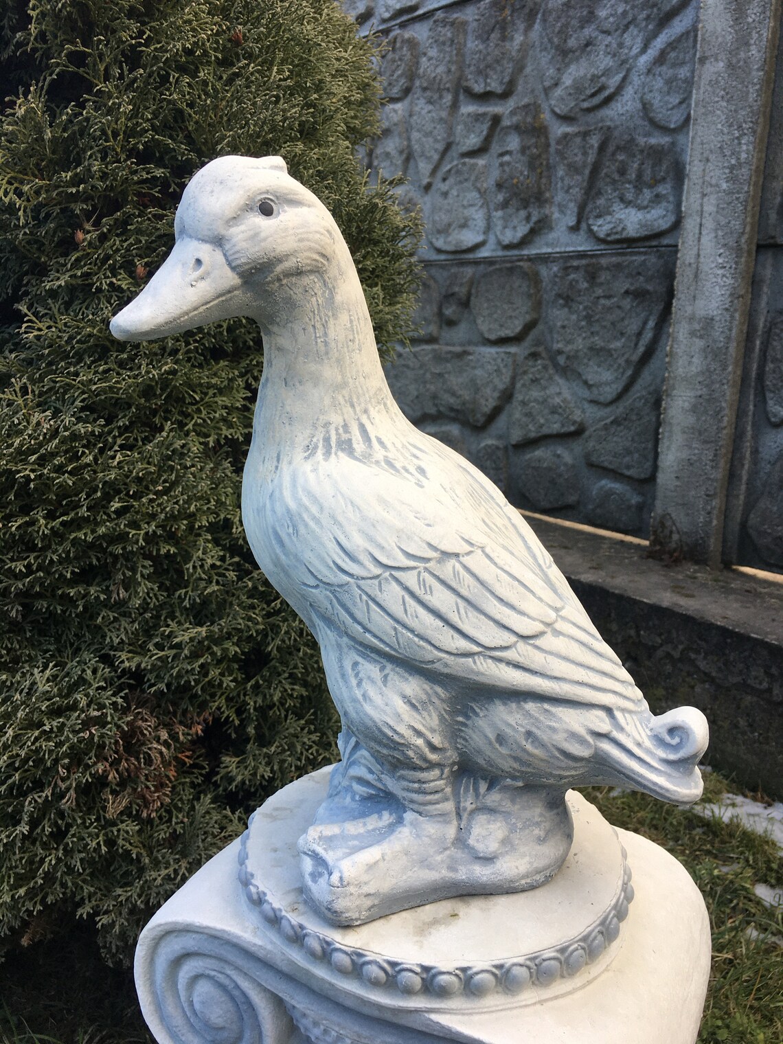 Goose giftConcrete Goose Statue Animal Theme Garden Statue Etsy