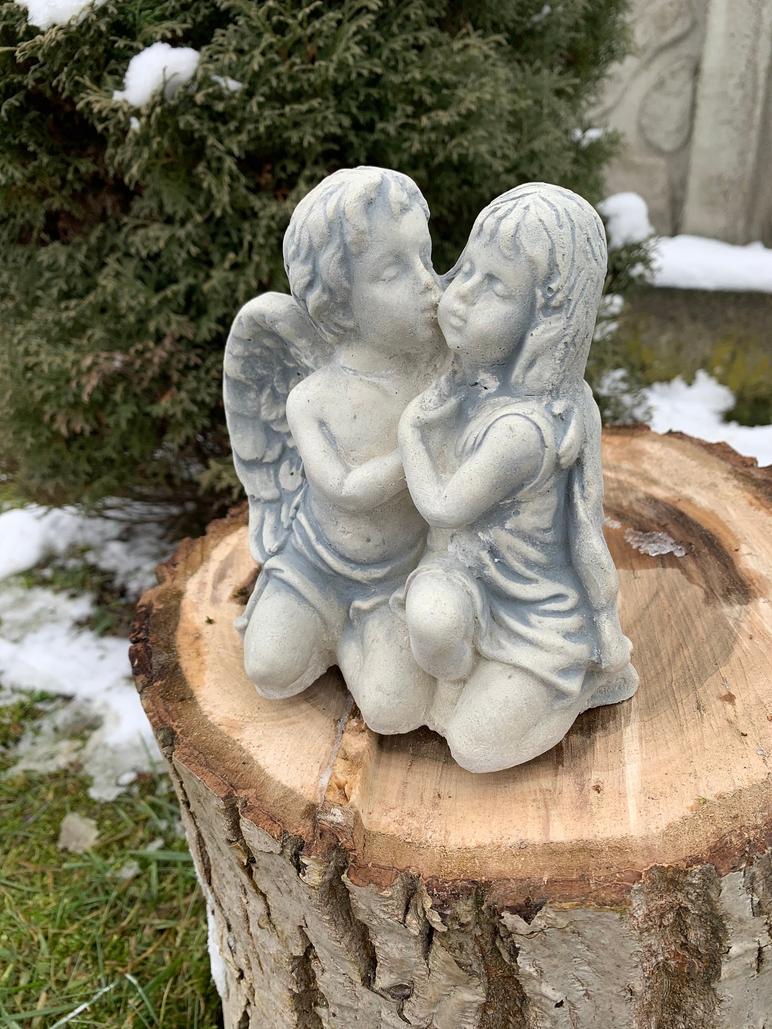 Engel Kind Beton Garten Statuen Engel Statue Schutzengel