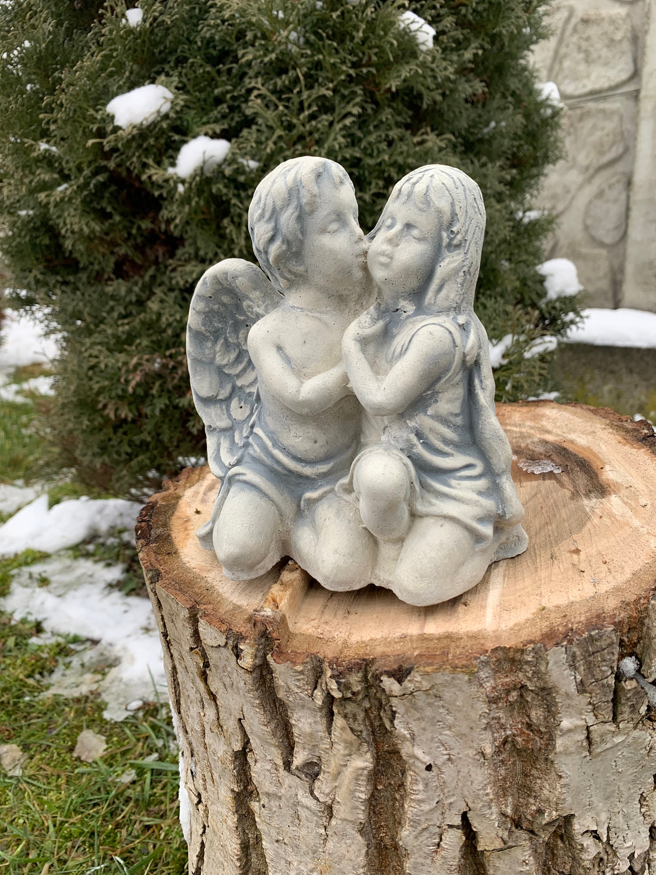 Engel Kind Beton Garten Statuen Engel Statue Schutzengel