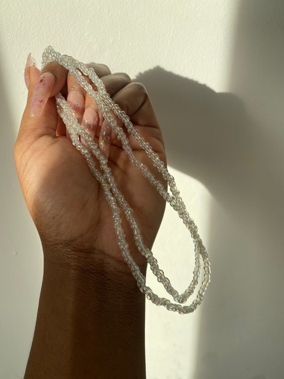 Clear Transparent Waist Beads Sagacity With Ice Please Ethereal