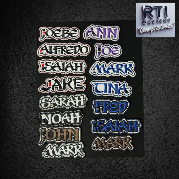 Personalized Jiu Jitsu Name Patch