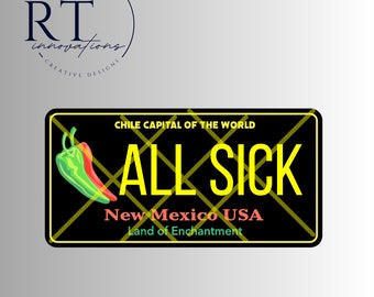 DIGITAAL BESTAND** "NM All Sick License Plate Svg" png, jpg, svg