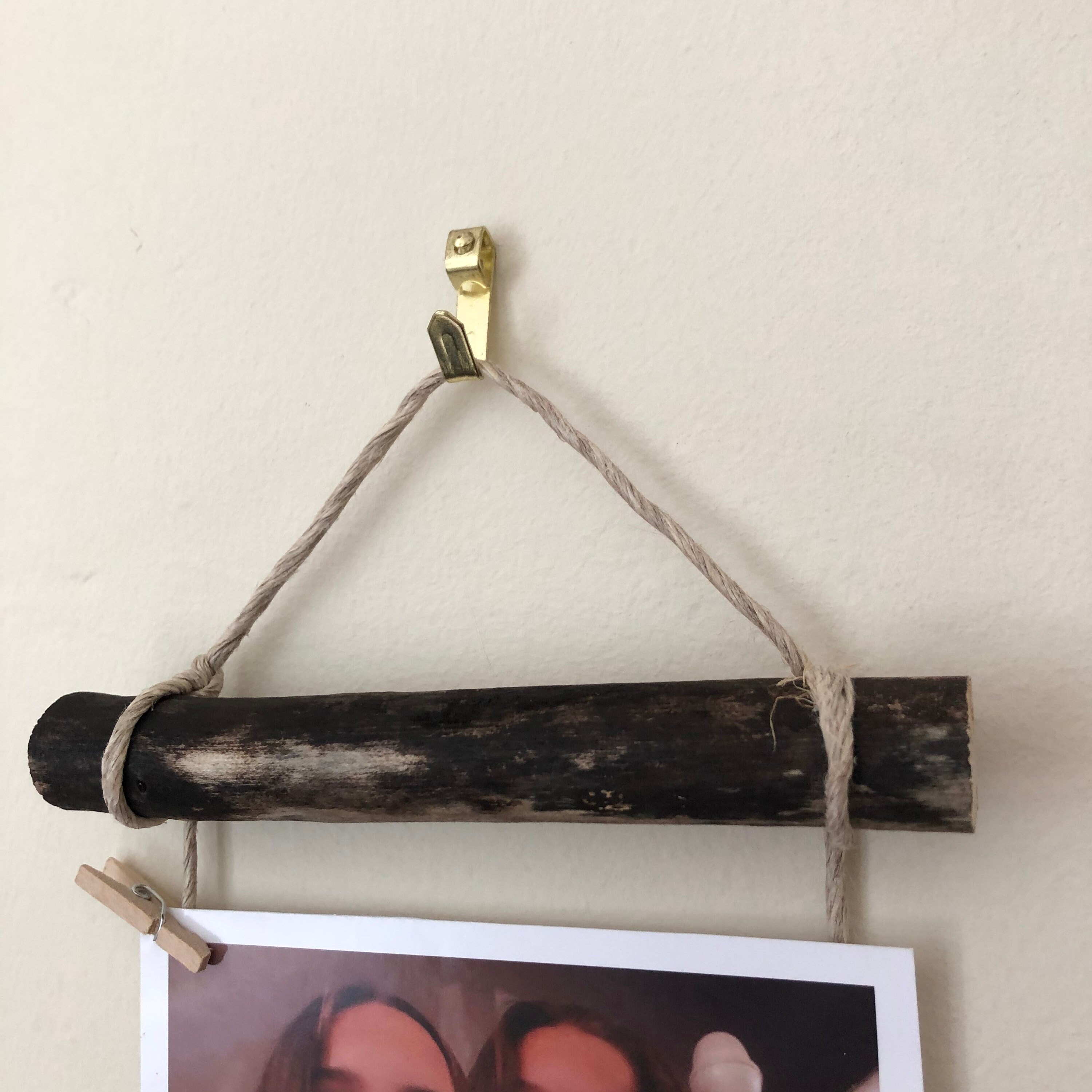Driftwood Photo Hanger 13x40cm Comes With 6 Mini Pegs Etsy