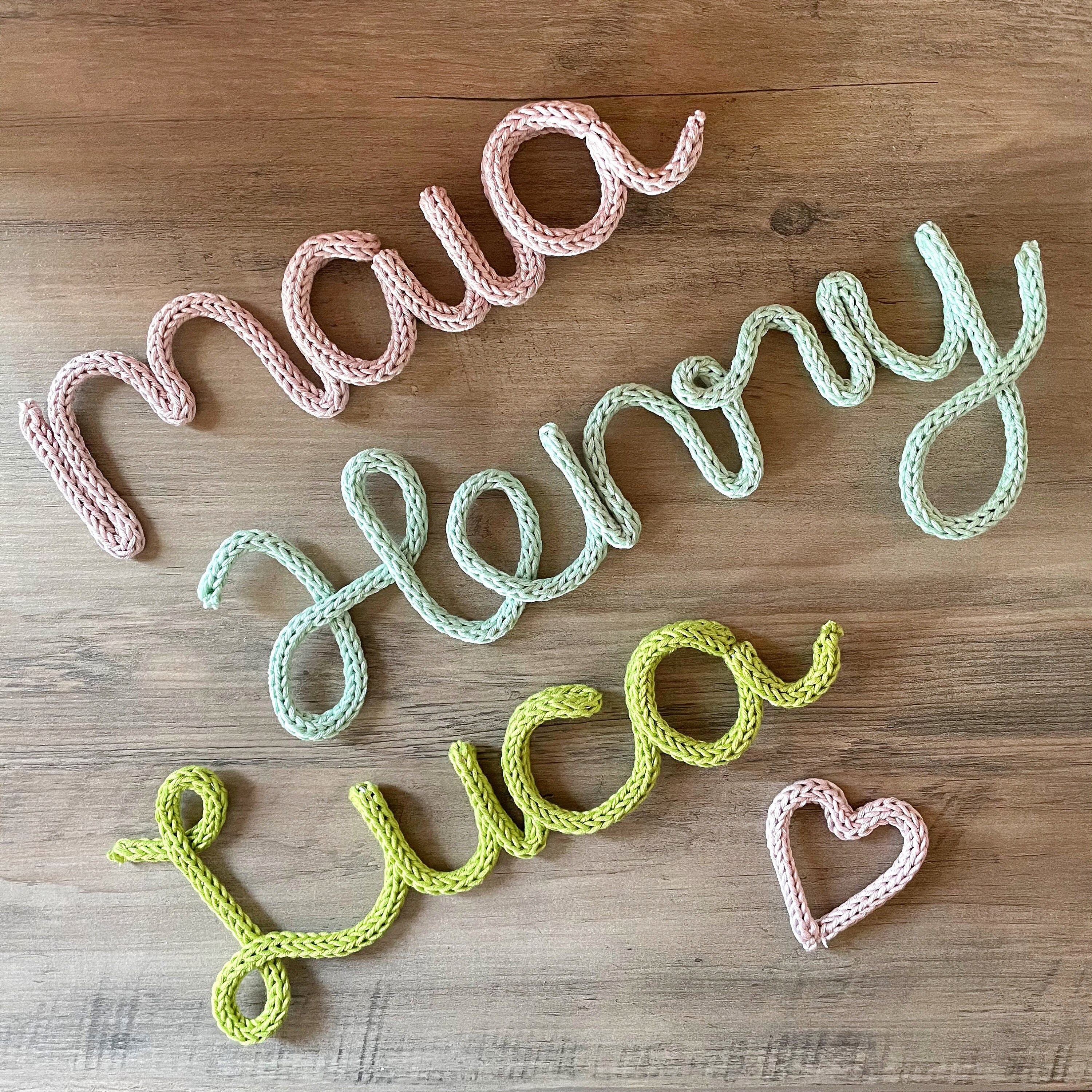 Knitted words