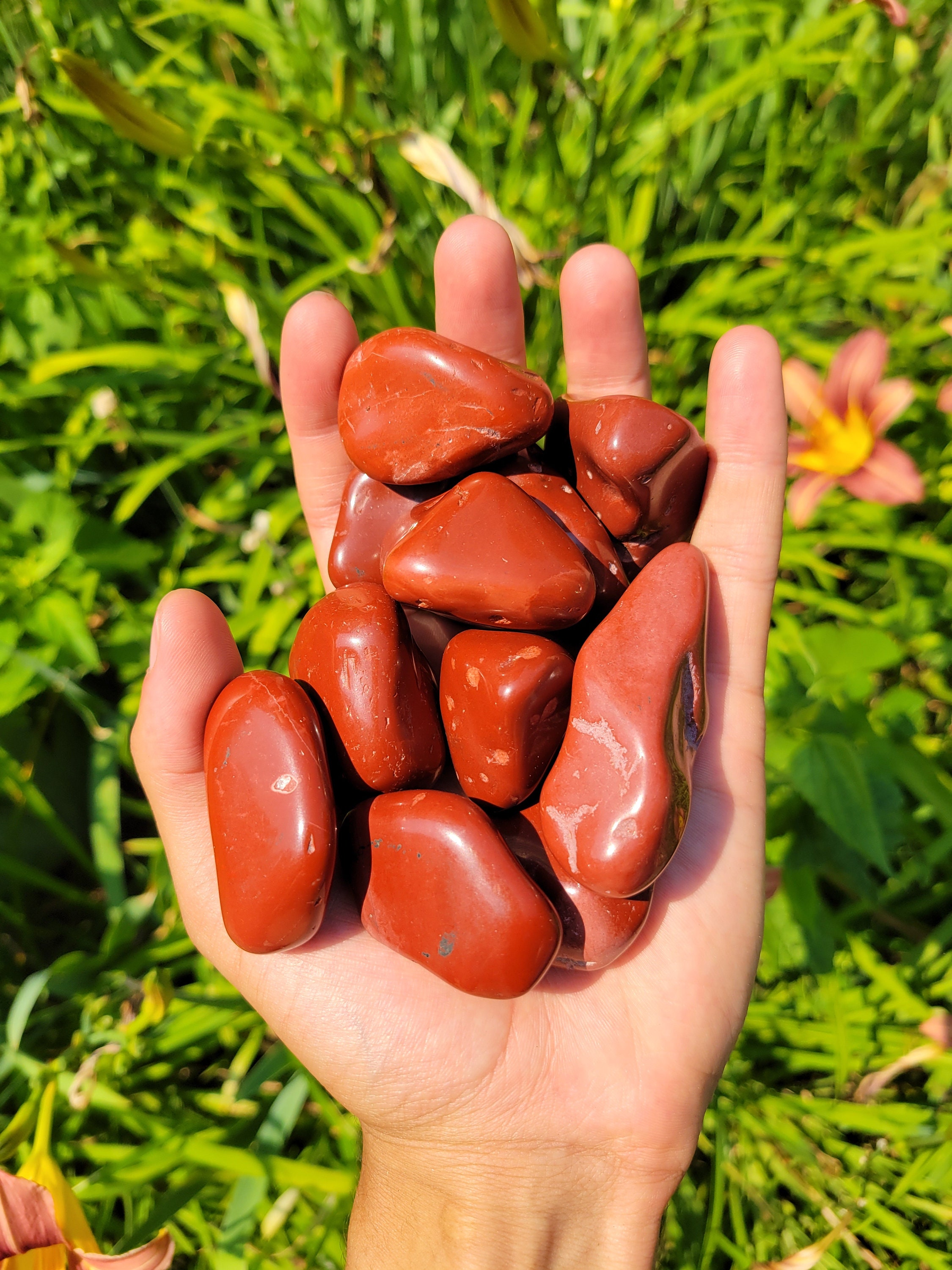 Red Jasper Tumble Stones Tumbled Red Jasper Tumble Crystal | Etsy