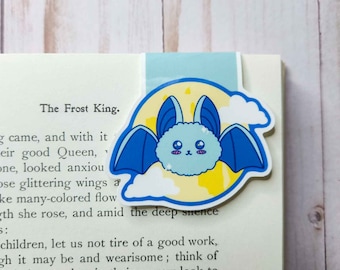 Cute Bat Magnetic Bookmark - Cute Bookmark- Bat Magnetic Bookmark - Witch Magnetic Bookmark - Magnetic Bookmark - Bookish Gift