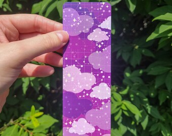 Celestial Clouds Bookmark | Cute Aesthetic Bookmark | Celestial Bookmark | Pastel Witch Aesthetic | Witch Bookmark | Pastel Bookmark