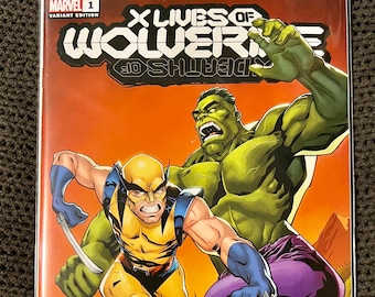 X Lives of Wolverine #1 [Portada variante de Will Sliney] (En muy buen estado/casi impecable; Hulk; Dientes de Sable; Key; X-Men) Marvel Comics 2022