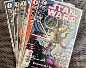 Star Wars: Emisarios a Malastare n.º 13-18 [VF; CLAVE; Guerra de los Clones; Jedi; Ki-Adi-Mundi; Carreras de vainas; Old Republic; Dark Horse Comics; 1999]