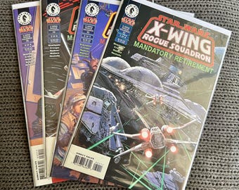Star Wars: X-Wing Rogue Squadron n.º 32-35 "Jubilación obligatoria" [Fine; Rebelión; Imperio; Nueva República; Dark Horse Comics; 1995]