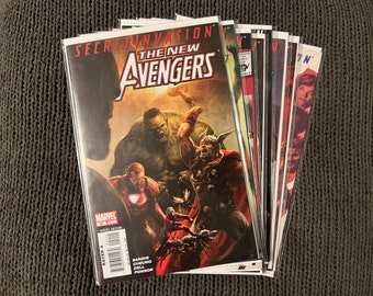 Los Nuevos Vengadores: ¡Invasión Secreta! Números 40-47 (Muy bueno/Casi perfecto; Invasión secreta; Primera aparición - Skrull Queen; Marvel; 2009)