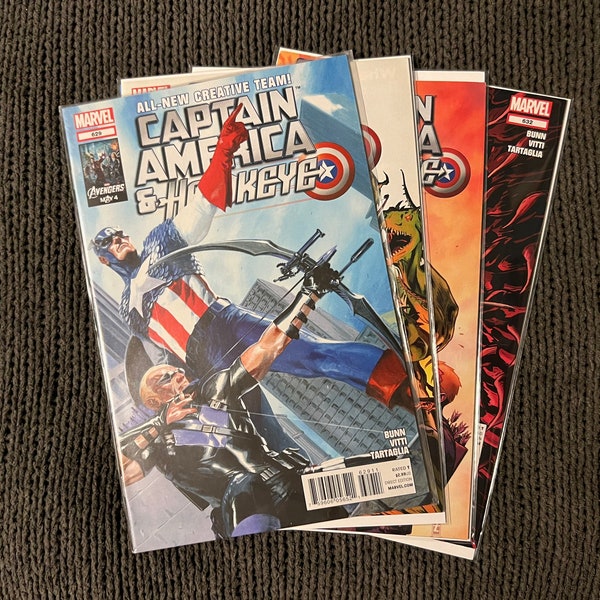 Captain America and Hawkeye #629-632 (Very Fine; Captain America Team-Up; Marvel Comics; 2012)