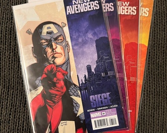 Nuevos Vengadores #61-64 "¡Asedio!" (Muy fino/casi perfecto; Dark Avengers; Asgard; Marvel Comics; 2010)