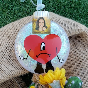 Bad Bunny Ornaments, Un verano Sin Ti, Bad Bunny Esferas, Una Navidad Sin Ti, Esferas de Bad Bunny, Bad Bunny Chritsmas gifts, For her/Him