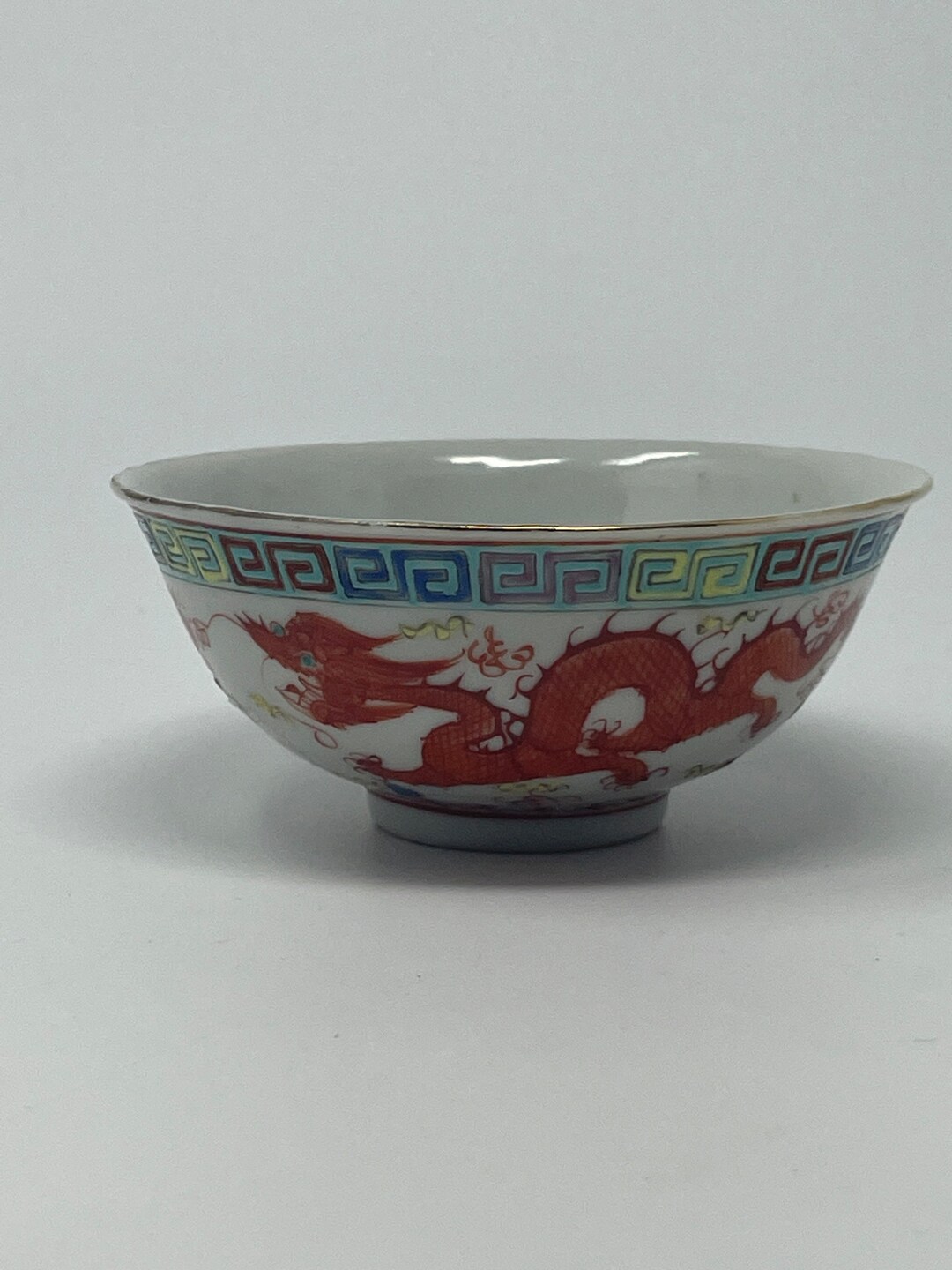 Chinese Dragon Bowl Chinese Porcelain Bowl Rice Bowl Dragon Etsy