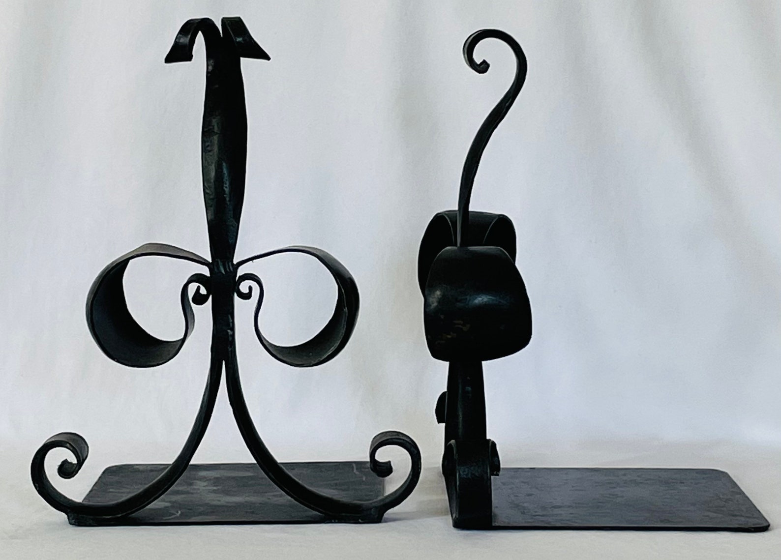 Wrought Iron Bookends Iron Bookends Book Lovers Gift Etsy