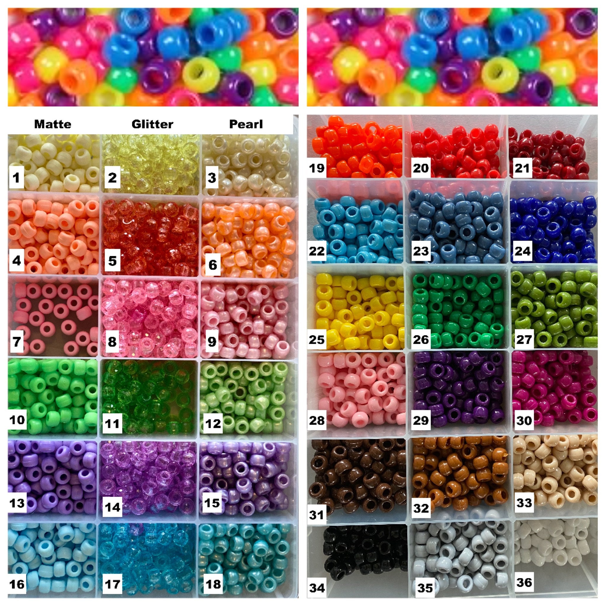 Multi Stitch Kandi Cuff With Perler Add-on - Etsy