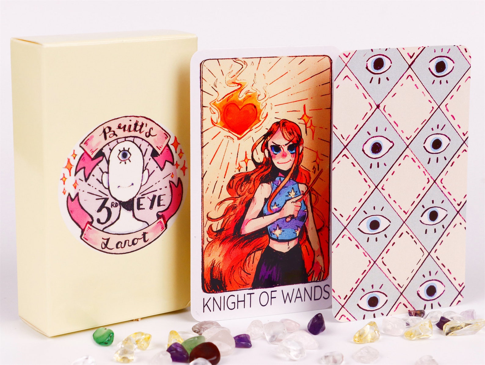 Cute tarot deck 78 cards Pretty tarot cards for beginners Etsy