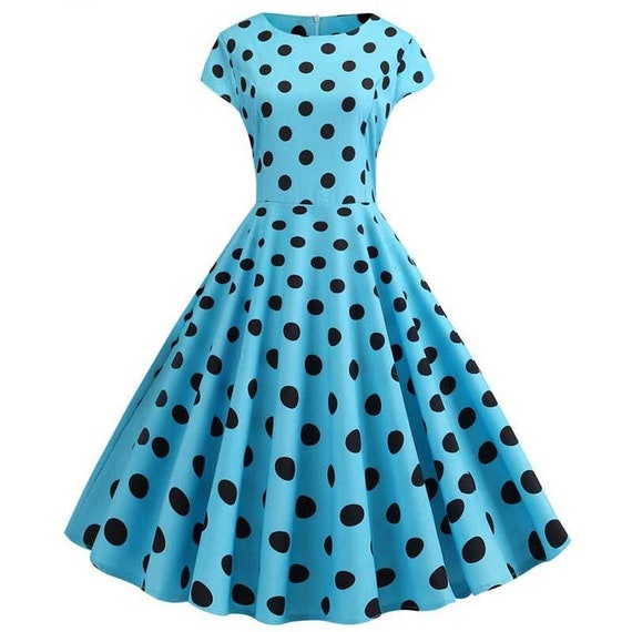 Retro Polka Dot Summer Dress Women Vintage Pin up 50s 60s - Etsy