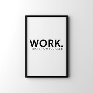 Office Wall Art Printable Home Office Wall Decor Motivational Art, Motivational Poster, Teamwork Wall Art, Inspiring Quotes