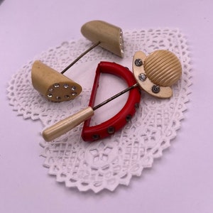Celluloid Hat or Sweater Pins Vintage 1920&#39;s