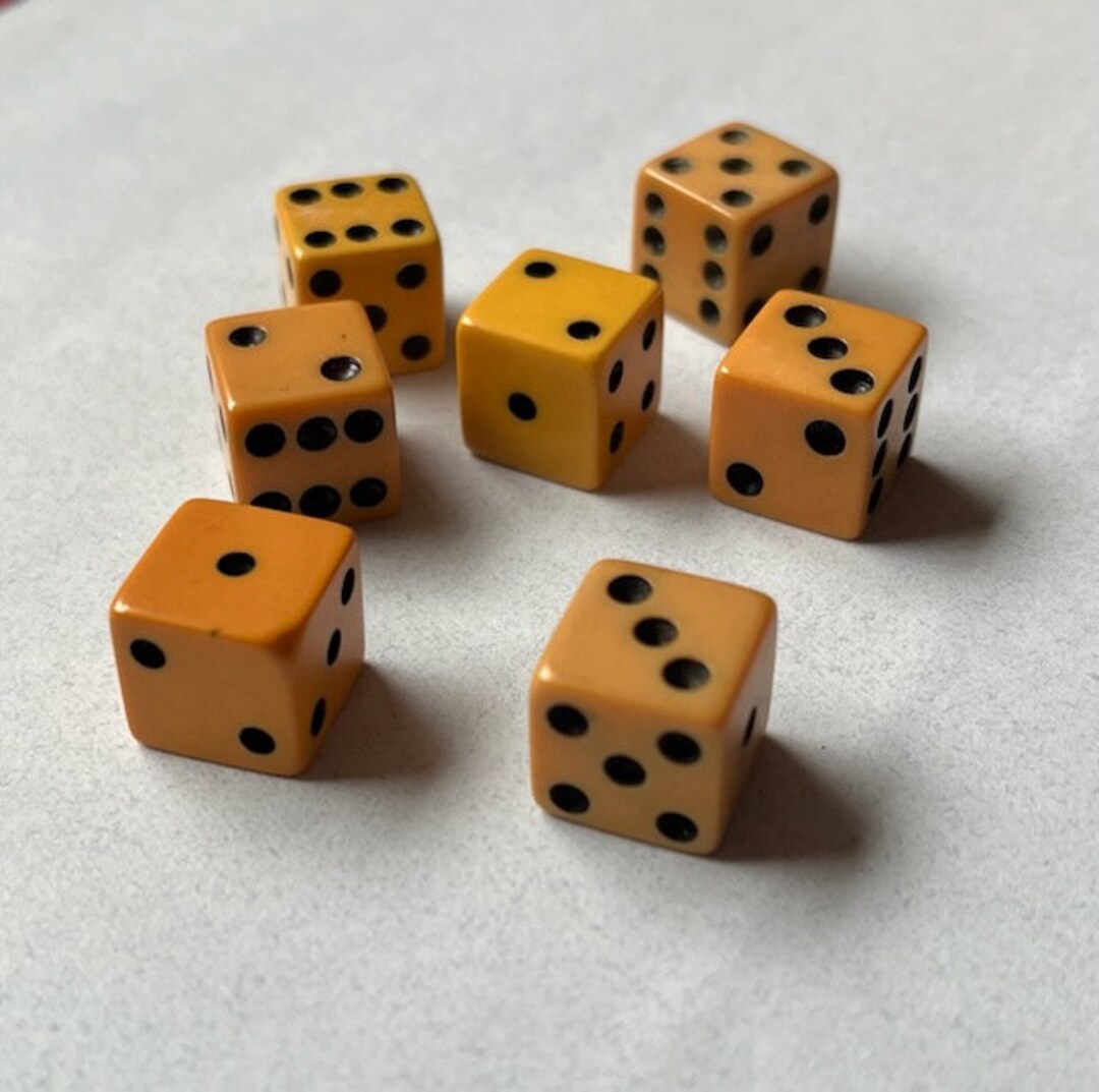 Bakelite Seven lucky Seven Dice Vintage Bakelite Etsy