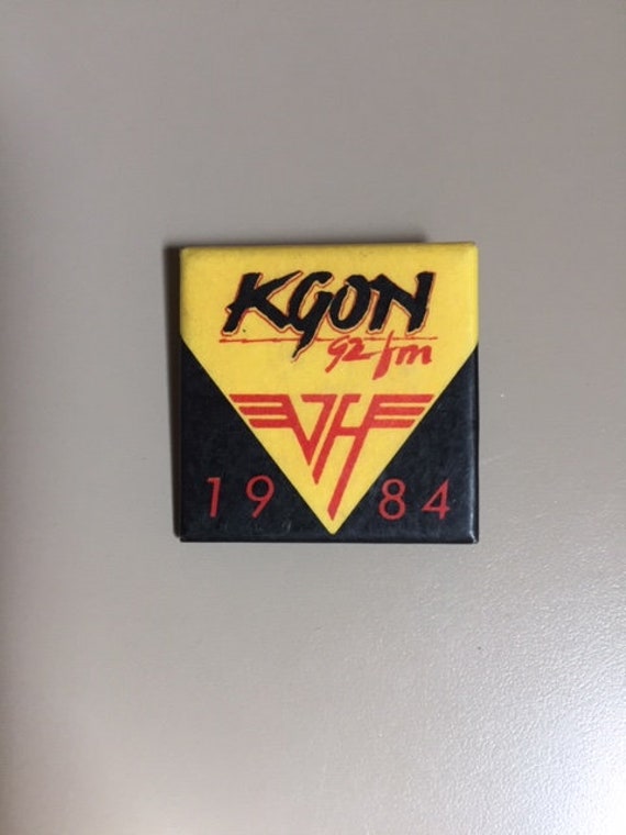 Van Halen Kgon 92 FM 1984 Pin