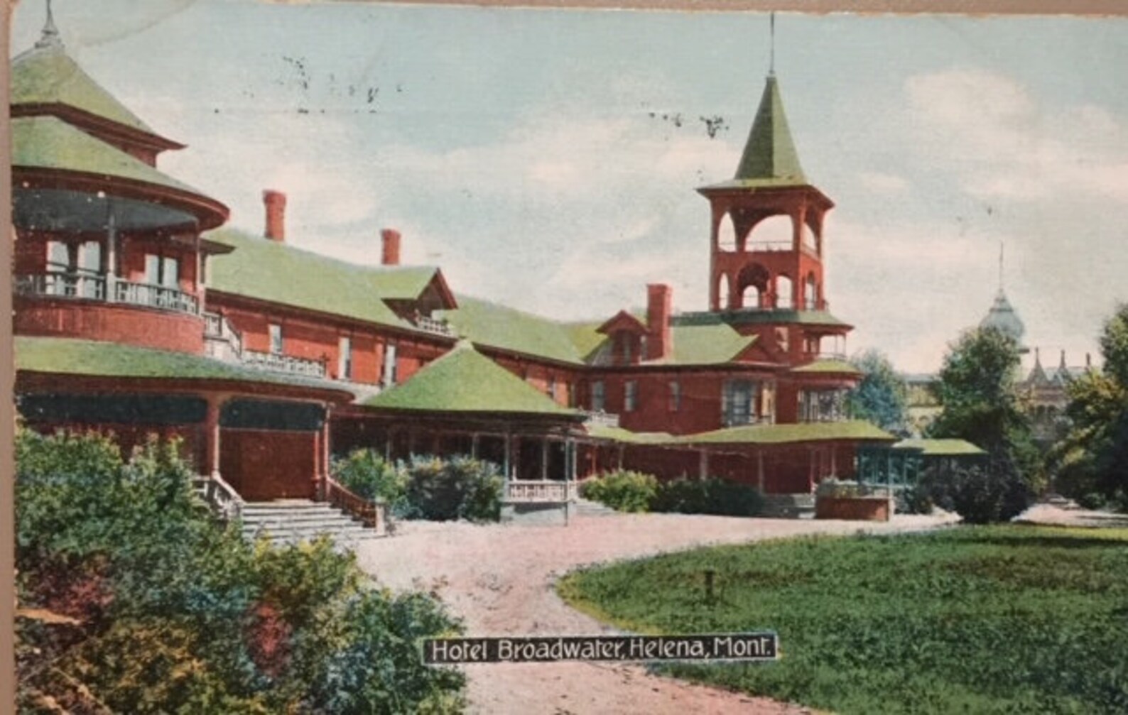 Postcard Hotel Broadwater Helena Montana Etsy