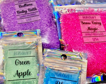 Cristalli di granuli per cottura a fuoco lento, molto profumati, cristalli, granuli per cottura a fuoco lento, per bruciatore di cera a fuoco lento, 100 g/200 g