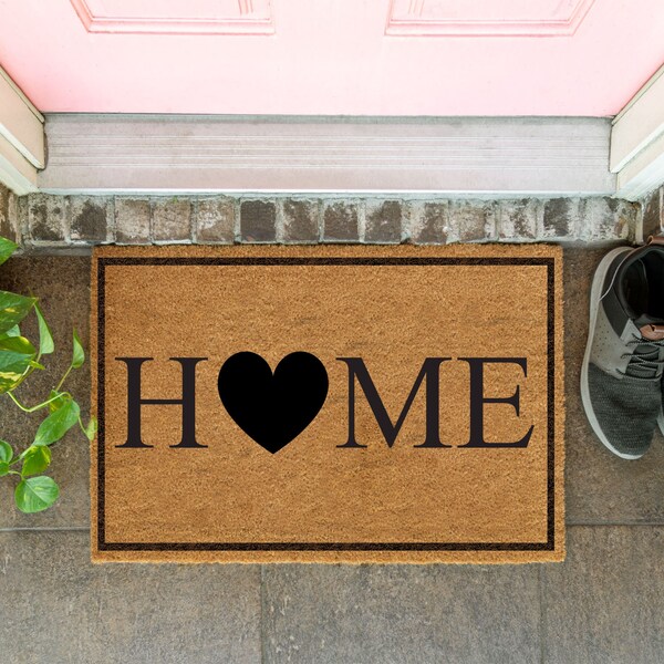 Heart Doormat Etsy