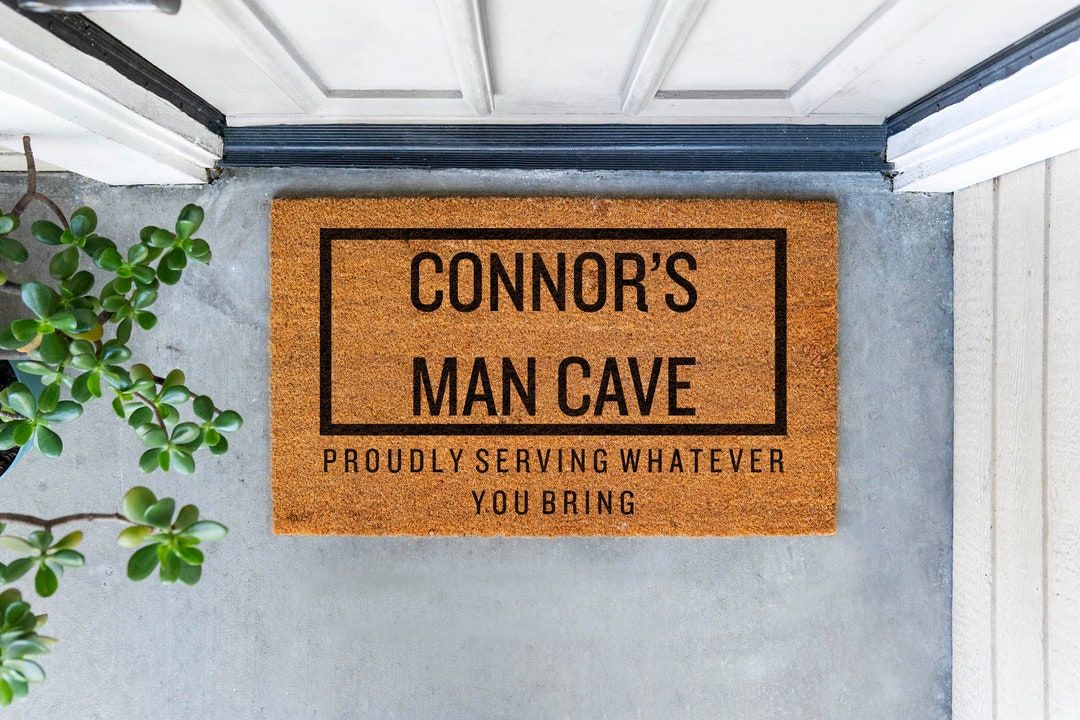 PERSONALIZED MAN CAVE Use Any Name You Want 4 Sizes Ships Quickly