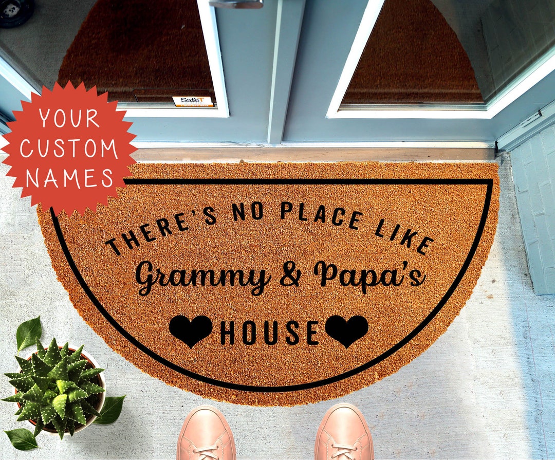 Customizable Double Door Doormat Semicircular to Fit Double Door 48