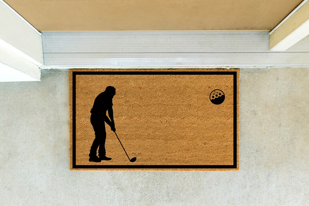 CUSTOM GOLF DOORMAT Golf Print Doormat Sports Collection Etsy