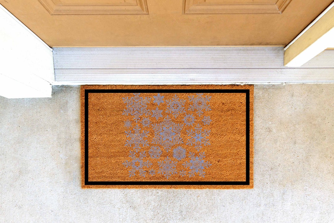 SNOW DOORMAT Snow Mat Snow Sign Mat Friends Gift Mat Etsy