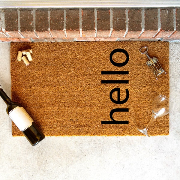 Hello Doormat Etsy